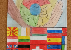 Plakat wykonany przez uczniów.