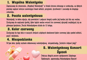 Plakat promujący Szkolne Walentynki 2023.