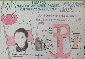 Plakat upamiętniający Żołnierzy Wyklętych.