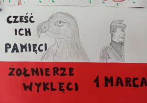Plakat upamiętniający Żołnierzy Wyklętych.