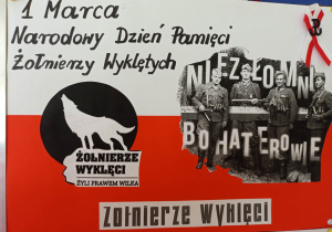 Plakat upamiętniający Żołnierzy Wyklętych.