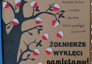 Plakat upamiętniający Żołnierzy Wyklętych.