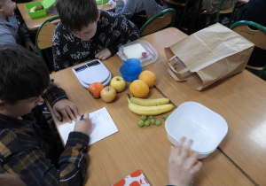 Uczniowie zamieniają otrzymane jednostki