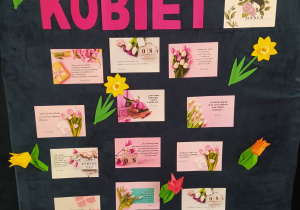 Gazetka szkolna z okazji "Dnia Kobiet"