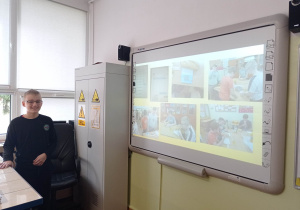 Prezentacja swojego projektu przez lidera grupy.