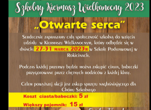 Szkolny Kiermasz Ciast - Wielkanoc 2023