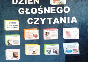 Dekoracja z okazji Dnia Głośnego Czytania