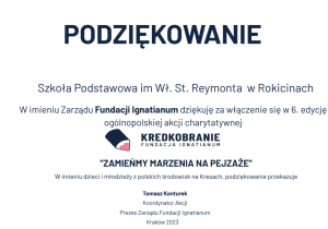 Podziękowanie.