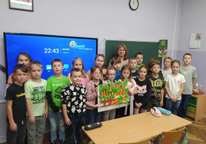 Kasa 2b ze swoją piękną "marchewkową" pracą.