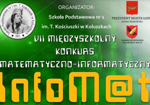 Plakat promujący konkurs InfoM@t 2024.