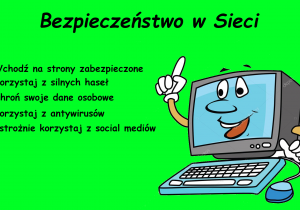 Zasady bezpieczeństwa w sieci wykonane przez ucznia klasy 7b.