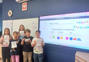 Uczniowie klasy 5b.
