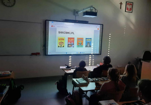 Lekcja online w klasie drugiej.