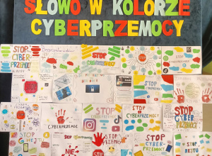 Mural przeciw cyberprzemocy